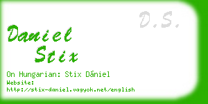 daniel stix business card