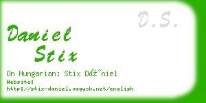 daniel stix business card